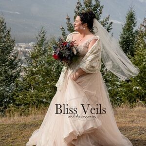 Bliss Veils Handmade Simple One Tier Veil